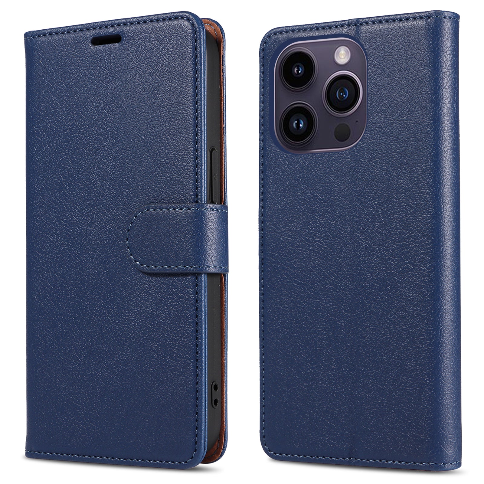 PU-læderetui til iPhone 14 Pro Max RFID-blokeringsstativ Tegnebog Drop-resistent magnetisk lukning telefoncover PU-læderetui til iPhone 14 Pro Max RFID-blokeringsstativ Tegnebog Drop-resistent magnetisk lukning telefoncover